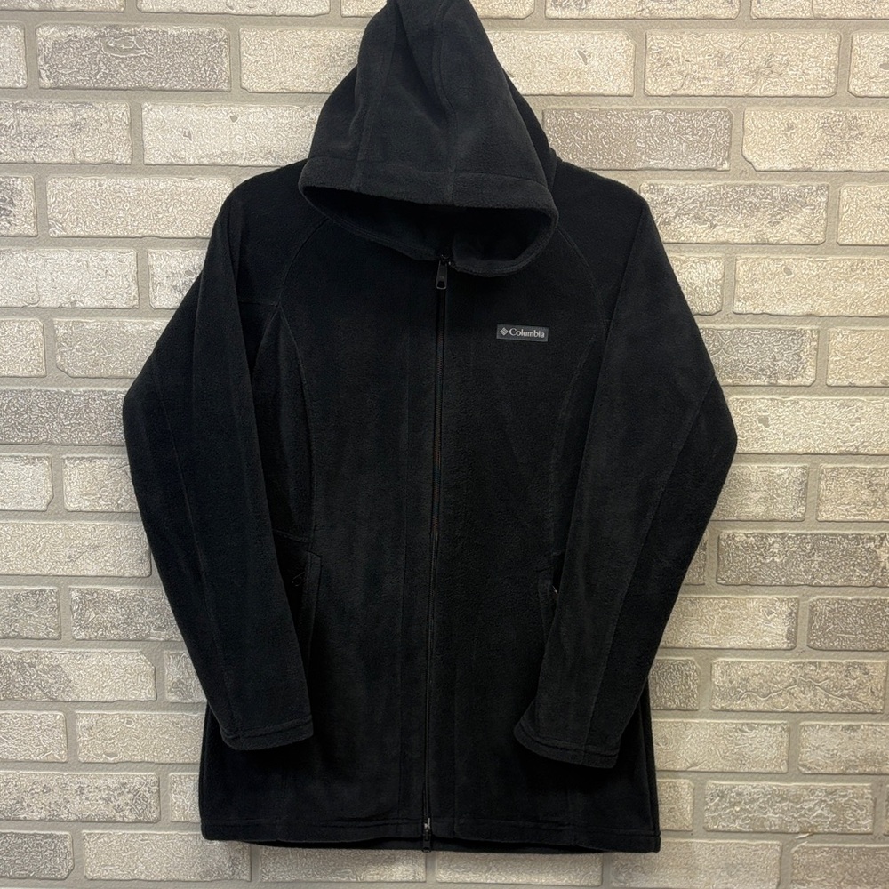 Columbia Women’s Benton Spring II Long Hoodie Black Fleece Size Small